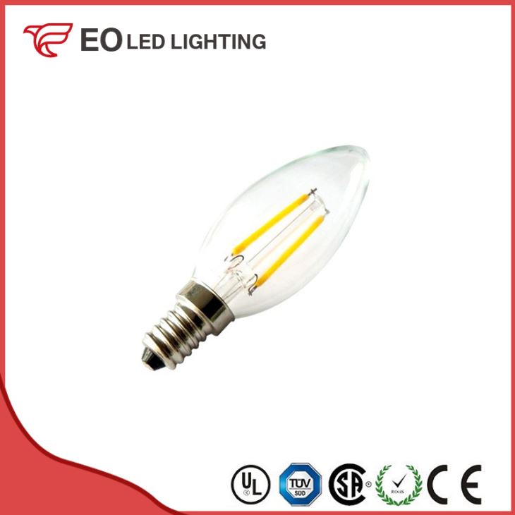C35 E14 2W LED Classic Filament Bulb