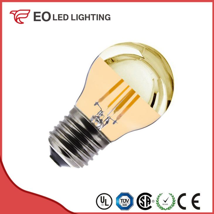 G45 E27 3.5W LED Gold Reflect Filament Bulb