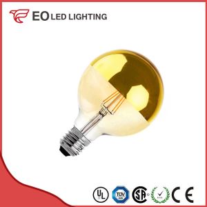 G125 E27 6W LED Supreme Gold Reflect Filament Bulb