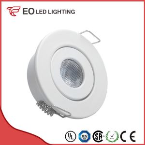 White Adjustable 1W COB LED Downlight